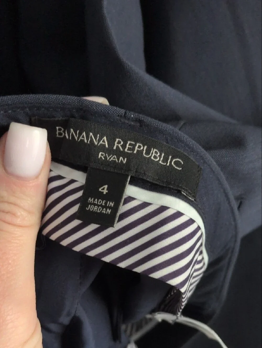 Banana Republic Women's Dark Navy Blazer (2) and Pant (4) Set (50% Wool)